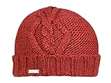 Seeberger Beanie Strickmütze mit Umschlag und Zopfmuster - Rot (30) - One S