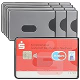 WallTrust RFID NFC Blocker Schutzhülle – Kartenschutzhülle für Kreditkarten, 12er Set, transparente V