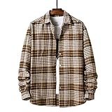 Shirt Herren Bequem Warm Mode Lässig Verdicken Kariert Herren Langarm Reguläre Version Junge Studenten Urban Modern Herren Elegant Klassisch Boutique Herren H