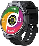 Herren Smart Watch 4 GB 64 GB 13 MP Kamera 1600 mAh Android 10 Uhr Telefon Face ID WiFi GPS Fitness Tracker Smartw
