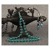ZJYUUJE Rosenkranz Kette Herren 33 Perlen Bernstein Rosenkranz, Gebet Schmuck, Subha Rosary Capsule Cetzt Tassel 925 Kaliber Silber Spezialdesign Rosary (Color : Amber)