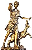 Mond-Göttin römische Göttin der Jagd Diana Statue, griechische Artemis sammelbare Abbildung, antiker Bronze-Finish Home Decor Skulptur Bronze,B