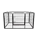 HOMCOM PawHut Welpenauslauf Freigehege Welpenfreigehege Laufstall Welpenzaun 125 x 80 x 70