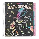 Depesche 11457 Miss Melody - Magic Scratch Book, Kratz-Buch mit tollen Pferde-Motiven zum Kratzen, magischer Farbverlauf, ca. 20 x 19 x 2