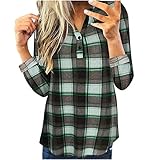 Oberteile Damen Langarm Elegant drachenzähmen leicht gemacht Sommer Sportshirt Sommer top Damen bunt sexy only t-Shirt (Green 3XL)