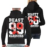 Spaß kostet Partner Kapuzenpullover Beauty & Beast Größe XS - 4XL