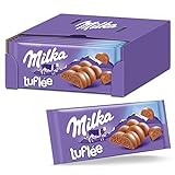 Milka Luflée 13 x 100g, Zartschmelzende Schokoladentafel aus luftiger Alp