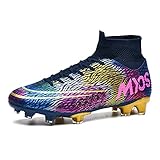 Xinghuanhua Fußballschuhe Herren High Top Spikes Cleats Jugendliche Trainingsschuhe Professionelle Outdoor Fußballschuhe Männer Football Schuhe Unisex