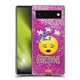 Head Case Designs Offizielle Emoji® Dreaming of Unicorns Trendy Soft Gel Handyhülle Hülle kompatibel mit Google Pixel 6