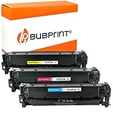 Bubprint Kompatibel Toner als Ersatz für HP CC531A CC532A CC533A HP 304A für Color Laserjet CM2320FXI CM2320NF CM2320N MFP CP2020 CP2025 CP2025N CP2025DN C M Y 3er-Pack