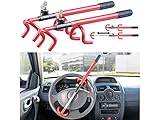 Lescars Lenkradsperre: 2er-Set Universal-Lenkradkrallen zur Auto-Diebstahlsicherung, Schloss (Auto-Diebstahlschutze)