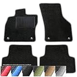 moto-MOLTICO Fußmatten Auto Velours Autoteppiche Schwarz Automatten Set 4-teilig passend für Land Rover Range Sport ab 2001 (Graue - Ziernähte)