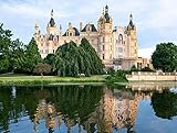 Deutschland Schwerin Schloss Lake CitiesAdult Puzzle Kinder 1000 Stück Holzpuzzlespiel Geschenk Geschenk Dekoration besondere Reise S