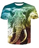 Tshirts Männer 3D-Druck Schwarze Streifen Dominierende Tiger Head Ink Tiger T-Shirt Erfrischend Lässig Schnelltrocknende Herrenoberteile-Türkis_XL