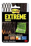 Post-it Extreme Notes Haftnotizen (76 x 76 mm) 3 Blöcke à 45 Klebezettel grün/orange/gelb