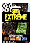 Post-it Extreme Notes Haftnotizen (76 x 76 mm) 3 Blöcke à 45 Klebezettel grün/orange/gelb