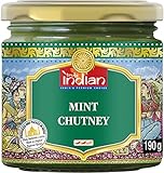 TRULY INDIAN Minz Chutney, Würzig-scharfes Chutney mit Minz Aroma als Dip oder Fertigsauce für schnelle Gerichte, Indisch kochen mit natürlichen Zutaten (6 x 190 g)