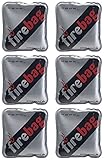 firebag Wärmebeutel für Hände: 6er-Set Taschenwärmer warme Hände, wiederverwendbar (Knickkissen)