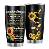 Zbbfwu An Meine Enkelin Kaffeebecher to go Thermobecher Edelstahl Auslaufsicher Kaffeetasse Reisebecher Multicolor 600