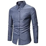 Herren Frühjahrs- und Herbsthemden Herren Blumenhemden Langarm Lässige Button-Down-Hemden Herrenhemd Langarm Blumendruck Lässiges Retro Button-Down-Hemd Herrenhemden Paisley Herren Blumen Lang