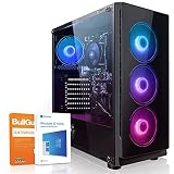 Megaport Gaming PC AMD Ryzen 5 5600G 6 x 4.40GHz Turbo • Windows 10 • AMD Radeon Vega 7 • 16GB 3000 MHz DDR4 • 500GB M.2 SSD • WLAN • Gamer pc Computer Gaming