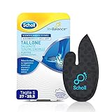Scholl In-Balance Einlegesohlen, Schmerzlinderung, Fersenpolsterung, Fersenentzündung, Achillessehne, Größe S, Unisex