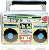 TK Gruppe Timo Klingler Aufblasbarer Retro Ghettoblaster Hip Hop Radio Walkman 80er 90er Party Accessoires Kostüm Fasching Karneval Bad Taste Assi (1x)