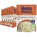 Ben's Original Express-Reis Langkorn & Wildreis, 6 Packungen (6 x 250g)