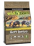 Wildborn Soft IBERICO 4 kg getreidefreies Hundefutter mit 75% frischem Iberico Fleisch | Halbfeuchtes Trockenfutter für Hunde | getreidefreie Rezeptur aus D