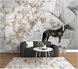 Fototapete 3D Effekt Vlies Tapete Modern Schwarzer Pferdehintergrund Des Abstrakten Geometrischen Kunstmusters Wallpaper Wanddeko Wandbilder 250x175