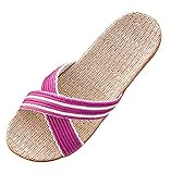 Straw Low Heels, Die Hausschuhe, Die Das Haus Besetzen, Leinen Flach, Sweet Beach, Süße Hausschuhe Für Frauen, rutschfeste Sandalen Slip Für Paare, Lightweight Silent, Frauen H