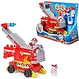 Paw Patrol Marshalls Rise and Rescue verwandelbares Spielzeugauto mit Actionfiguren und Zubehör, ab 3 Jahren, Polizeifahrzeug, Kinderspielzeug