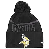 New Era - Minnesota Vikings - Beanie - NFL 2017 Black Collection - Black, Black, Einheitsgröß