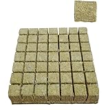 Apofly Rockwool Würfel Steinwolle Würfel Hydroponics Schneiden Würfel Tray Rockwool Würfel Gewächshaus Compress Basis Für Das Pflanzenwachstum 50pcs W