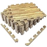Amazon Brand - Umi 30cmX30cm Extra dick ineinandergreifende Bodenmatten aus Schaumstoff Set von 9 H