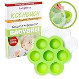 Babybrei Behälter zum Einfrieren und zur Aufbewahrung von Babynahrung - Geeignet für Gefrierschrank + KOSTENLOSES E-BOOK (Grün)