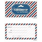 25 Gutscheine Gutscheinkarten Geschenkgutscheine – edel neutral Barbershop Barber Shop Friseur Frisö
