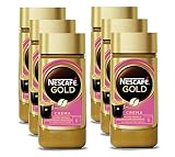 NESCAFÉ Gold Crema, löslicher Bohnenkaffee aus erlesenen Arabica-Kaffeebohnen, Instant-Pulver, koffeinhaltig & aromatisch, 6er Pack (6 x 200 g)