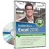 Excel 2016 Insiderkurs - Powertraining für Fortgeschrittene | Lernen Sie Schritt für Schritt Diagramme, Pivot, Formeln und Funktionen zu nutzen | inkl. Online-Kurs [1 Nutzer-Lizenz]