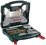 Bosch 70tlg. X-Line Titanium Bohrer und Schrauber Set (Holz, Stein und Metall, Zubehör Bohrmaschine)