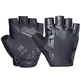 CHICLEW Fahrradhandschuhe Radhandschuhe rutschfeste und Stoßdämpfende Mountainbike Handschuhe ohne Fingerkuppen, Fahrrad Handschuhe für Herren und D