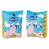 NET TOYS Niedliche Peppa Pig Schwimmflügel - Blau 1-6 Jahre, für Körpergewicht von ca. 11-30 kg - Hochwertiges Kinder-Wasserspielzeug Schwimmhilfe aufblasbar - Bestens geeignet für Strand &