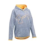 Under Armour Girls UA Storm Armour Fleece Novelty Big Logo Hoody Aurora Purple / Mango Orange / Mango Orange Larg