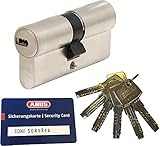 ABUS EC660 Profil-Doppelzylinder Länge (a/b) 50/60mm (c=110mm) mit 6 Schlüssel, mit Sicherungsk