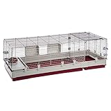 Ferplast 57072670 Nagerheim für Kaninchen und andere Kleintiere, Maße: 162 x 60 x 50 cm, krolik
