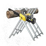 EINFEBEN Sägebock Metall 81x80x80cm verzinkt 150kg Sägegestell Holzsägebock Säge Kettensägebock Holzbock für kettensäg