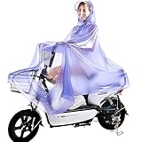 QJJML Wasserdichter Poncho, Winddichtes Elektro- /Fahrradlich Mit Kapuze Und Wiederverwendbarer Cape-Regenmantel, Outdoor-AktivitäTen, Camping, AusflüGe,XXXXL-B