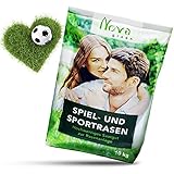 Premium Rasensamen schnellkeimend 10kg = 400m² Rasen | dürreresistent, robust, tiefgrün | Ideal für Neuansaat, Nachsaat | Sport und Spielrasen Rasensaat G