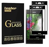 ivoler [2 Stücke] Panzerglas Schutzfolie für Sony Xperia XZ1, [Volle Bedeckung] Panzerglasfolie Folie Hartglas Gehärtetem Glas DisplayPanzerg