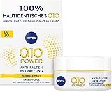 NIVEA Q10 Anti-Falten Power Straffende Tagespflege LSF 30 (50 ml), Gesichtspflege mildert und beugt Falten vor, straffende Tagescreme mit Q10